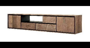 DTP Home Zwevend TV-meubel Metropole Teakhout, 195cm - Naturel