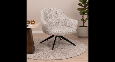 Livingfurn Draaifauteuil Tom - Zand