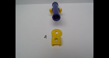 Telescoop in kunststof lengte 310 mm incl. schroeven blauw Hermic - Hermic