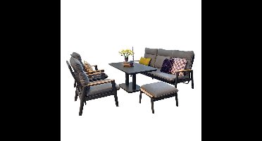 Beauval Sofa Loungeset Antraciet Trestino - Trestino