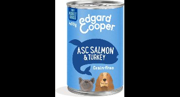 Blik zalm/kalkoen 400g Edgard & Cooper - Edgard en cooper