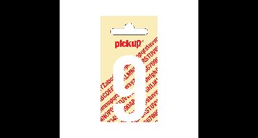 Plakcijfer Nobel 60 mm wit 9 Pickup - Pickup