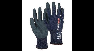 Werkhandschoenen comfort gerecycled donkerblauw maat M TalenTools - Talentools
