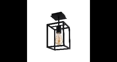 Nowodvorski Plafondlamp Crate H 30,5 cm B 15 cm zwart