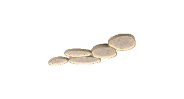 Just Light Plafondlamp Moonbraker 5 lichts L 120 cm beige