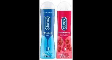 Durex AANBIEDING Play Sensitive En Play Aardbei Glijmiddel 2x50ml