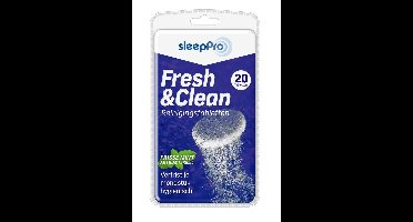 SleepPro Fresh & clean reinigingstabletten 20 Stuks