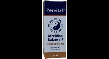 Pervital Meridian balance 3 innerlijke rust 30 Milliliter
