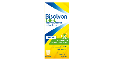 Bisolvon Drank 2-in-1 suikervrij 120 Milliliter