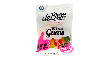De Bron Winegums English suikervrij 100 Gram