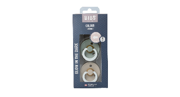 Bibs Fopspeen maat 3 sage vanilla night 2 Stuks