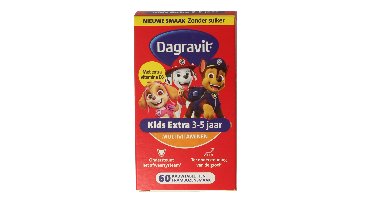 Dagravit Kids extra 3 - 5 jaar 60 Kauwtabletten