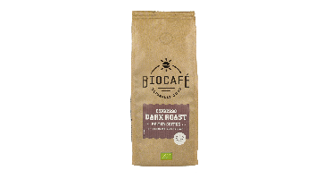 Biocafe Filterkoffie espresso dark roast bio 250 Gram