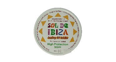 Sol De Ibiza Beschermende creme baby&kids SPF30 bio 100 Gram