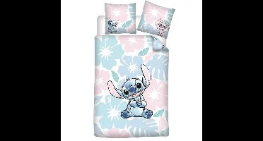 Disney Lilo & Stitch Dekbedovertrek, Tropical Flowers - Polykatoen