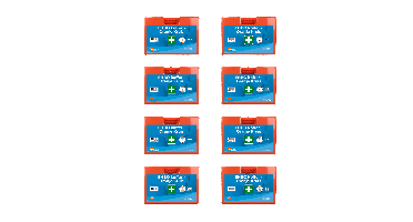 8-pack EHBO Koffer Oranje Kruis - 8-pack EHBO koffer oranje kruis