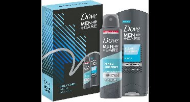 Dove Dove Men Clean Comfort Deospray 150ml & Douchegel 250ml