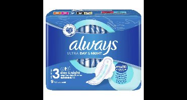 Always Always Maandverband Ultra Day & Night 9St