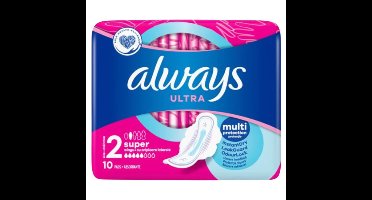 Always Always Maandverband Ultra Long + Vleugels 10St