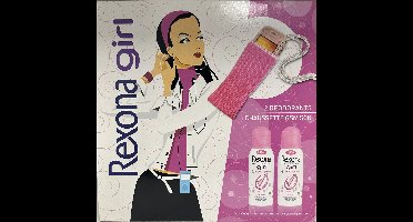 Rexona REXONA Girl giftset (2x 150ml deospray Tropical Power + Telefoontasje )