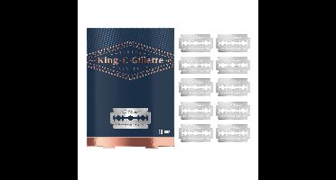 Gillette King C. Gillette Double Edge Safety Razor Navulling Scheermesjes 10 stuks