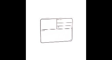 Adam Hall Tourlabel zelfklevend 130x85mm