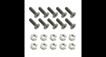 Adam Hall M3x10mm boutje met moer (10 stuks)
