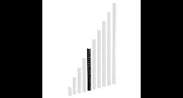 Adam Hall Rackprofiel 10HE zwart