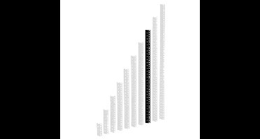 Adam Hall Rackprofiel 16HE zwart