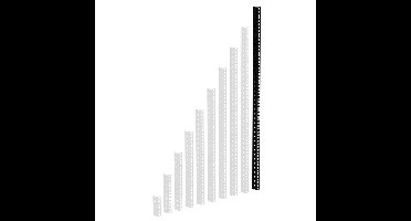Adam Hall Rackprofiel 20HE zwart