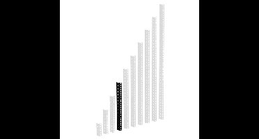 Adam Hall Rackprofiel 8HE zwart
