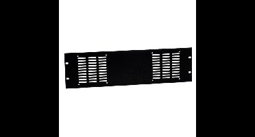 Adam Hall 8763 19 inch ventilatiepaneel voor 2 ventilatoren 3 HE