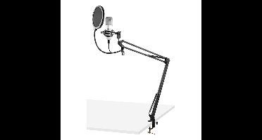 Vonyx CMS300S studio USB-microfoon & tafelarm titanium