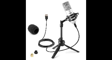 Vonyx CM300S studio USB condensatormicrofoon titanium