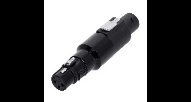 Adam Hall 4 Star A XF3 SF4 XLR female naar 4-polig female speaker verloopplug