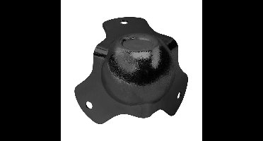 Adam Hall 4122 BLK Bolhoek medium stapelbaar zwart