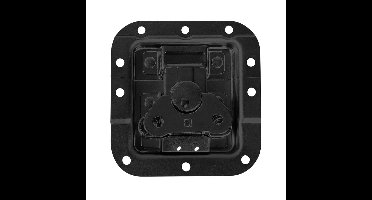Adam Hall 17284 BLK medium inbouw vlinderslot met verzet 12mm diep zwart