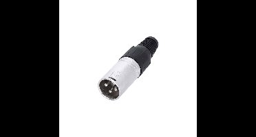 Adam Hall XLR 3p kabeldeel Male zilver
