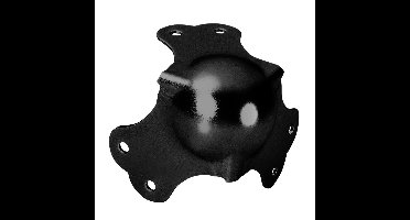 Adam Hall 4101BLK Bolhoek groot heavy duty zwart