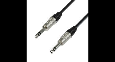 Adam Hall 4 Star BVV 0060 gebalanceerde Jack TRS instrumentkabel 0,6 m