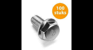 Adam Hall 54M6X16 Flensbout M6 x 16 met tandkrans (100 stuks)