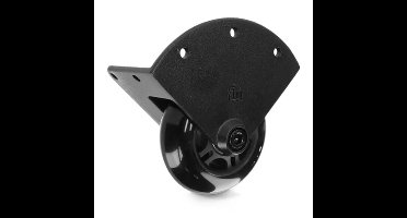 Adam Hall 37450SBLK Inbouw flightcase hoekwiel zwart