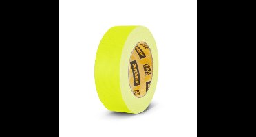 Adam Hall Gaffa tape neon 38mm 25m geel