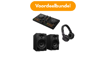 AlphaTheta House Party Starter Bundel DDJ-FLX2 + HDJ-CUE1 + DM-40D