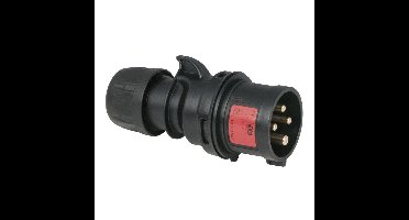 PCE CEE 16A 4-polige stekker Turbo Twist zwart