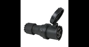 PCE CEE 125A 5-polige contrastekker IP67 zwart