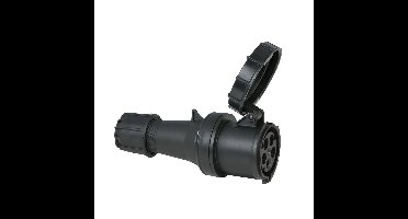 PCE CEE 63A 5-polige contrastekker IP67 zwart