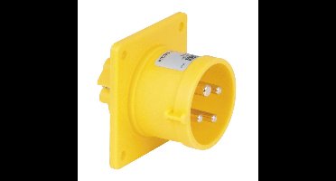 PCE CEE 16A 4-polige inbouw socket male geel