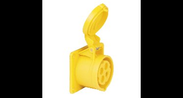 PCE CEE 16A 4-polige inbouw socket female geel