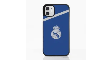 3D Apple iPhone 11 Mobilskal - Real Madrid Officiellt -  Officiellt 3D Mobilskal – Blå Bakgrund